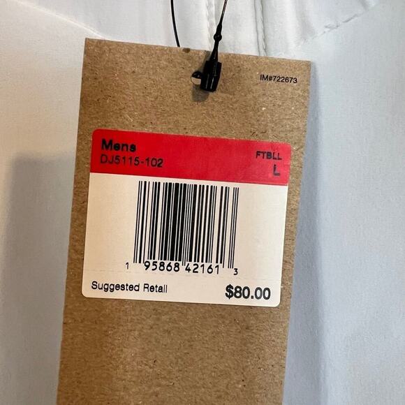 Nike, men's size L men’s 1/4 zip jacket, off white / white and purple - Picture 4 of 12